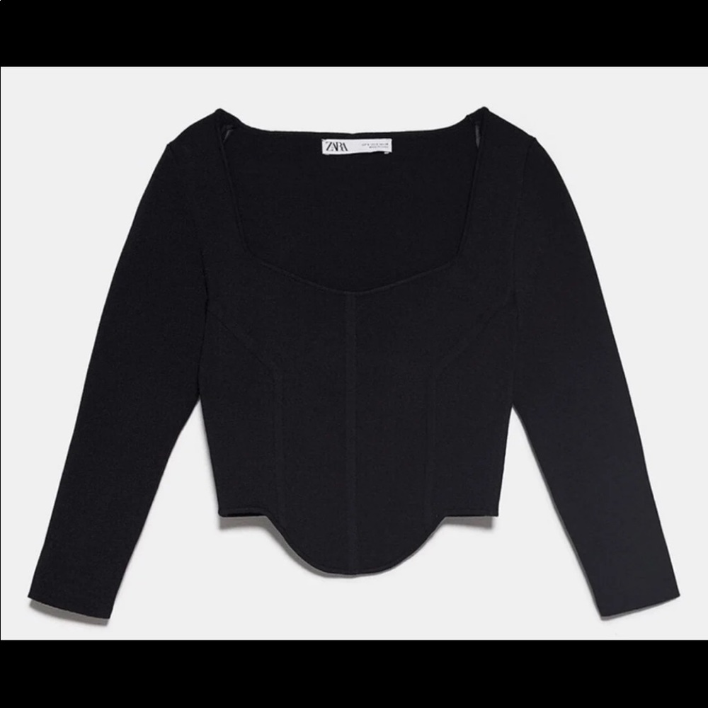 zara knit top